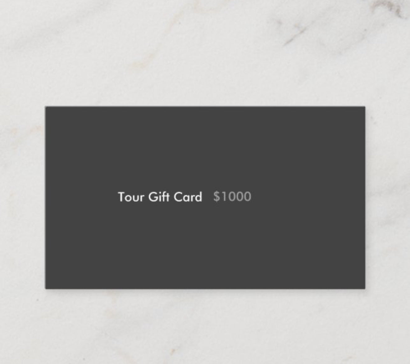 The “Tour” Gift Card